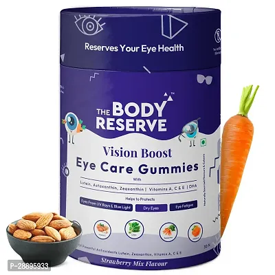 The Body Reserve Vision Boost Eye Care Gummies Vitamin A C E Promotes Healthy Vision and Protects 290gm