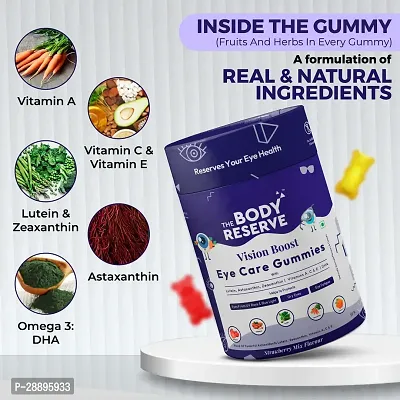 The Body Reserve Vision Boost Eye Care Gummies Vitamin A C E Promotes Healthy Vision and Protects 290gm-thumb2