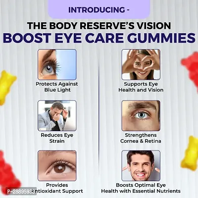 The Body Reserve Vision Boost Eye Care Gummies Vitamin A C E Promotes Healthy Vision and Protects 290gm-thumb3