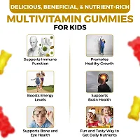 The Body Reserve's Super Kids Multivitamin Gummies Daily Essential Vitamins B C D E B12  Minerals zinc for Kids Growth-thumb2