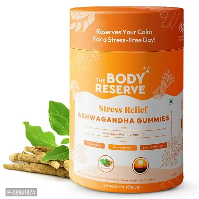 The Body Reserve Stress Relief Ashwagandha Gummies with Natura l 30 Gummies.-thumb0