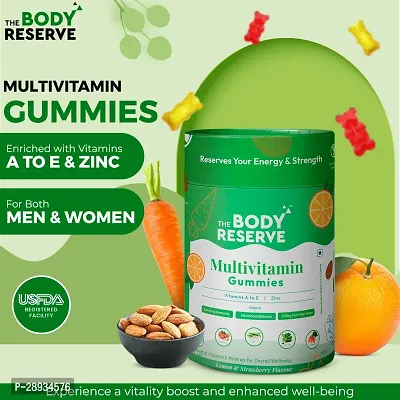 The Body Reserve Multivitamin Gummies Veg 30 Gummies Natural Lemon-thumb2