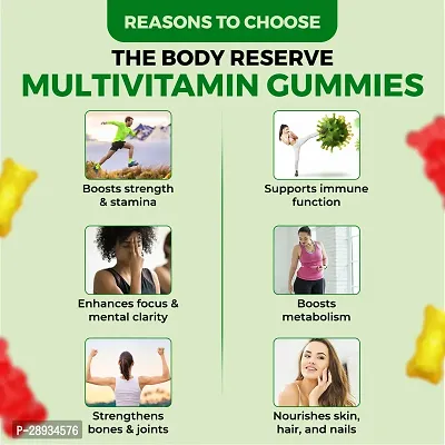 The Body Reserve Multivitamin Gummies Veg 30 Gummies Natural Lemon-thumb4