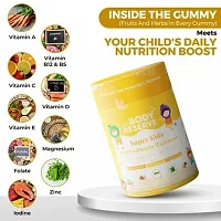 The Body Reserve's Super Kids Multivitamin Gummies | Daily Essential Vitamins B C D E B12  Minerals zinc for Kids Growth, Development, Strong Bones, Teeth  Immunity | Natural Lemon  Strawberry Flav-thumb1