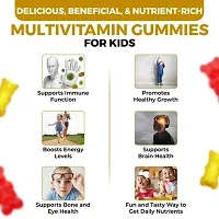 The Body Reserve's Super Kids Multivitamin Gummies | Daily Essential Vitamins B C D E B12  Minerals zinc for Kids Growth, Development, Strong Bones, Teeth  Immunity | Natural Lemon  Strawberry Flav-thumb3