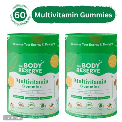 The Body Reserve Multivitamin Gummies |Super Foods for Men Women Multivitamin Gummies | Packed with Zinc, Vitamin D, Multivitamin Gummies| Boosts Immunity, Energy|100% Veg|30 Multivitamin Gummies| Nat