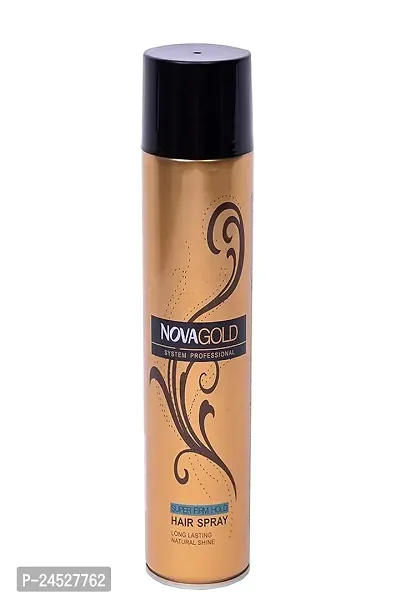 Nova Gold System Professional Hair Spray - Super Firm Hold Spray- (400 ml)-thumb0
