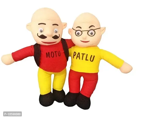 The MLS Motu Patlu Soft Toy for Kids Playing Girls  Children Playing Teddy Bear in Size 30 cm Long- Multi Color-thumb0