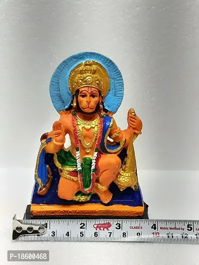 THE MLS Resin Hanuman ji Murti/Bajrangbali Murti Idol Pooja/Gift/Car Murti/Home Decor - 5 inch Tall-thumb5