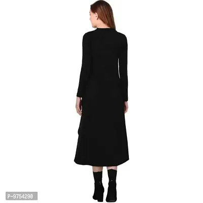 Dream Beauty Fashion Women's Hosiery High-Low Full Sleeves Casual Dress (38 Inch Front and 52 Inches Back Length)-thumb3