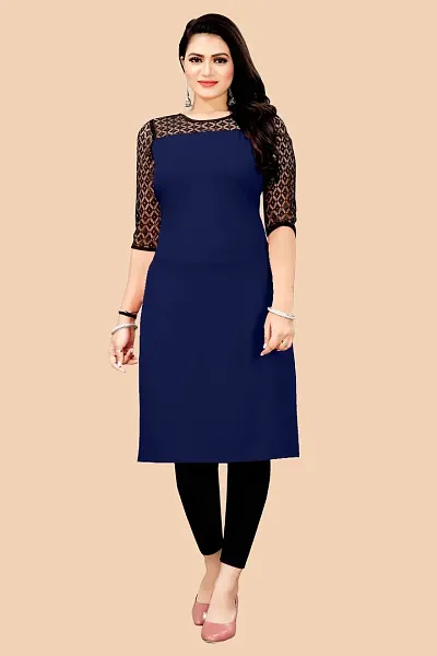 Trendy Crepe Kurti For Women