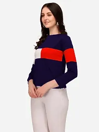 Women Fashion Fitted Long Sleeve Crop Top-thumb3