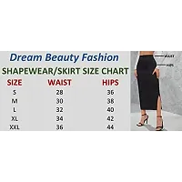 Stylish Casual Polyester Blend With Side Slit Royal Blue Skirt For Women-thumb2