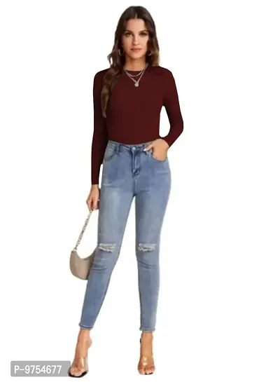 Dream Beauty Fashion Women's Full Sleeve Top Round Neck Casual Tshirt (Empire5-23 Inches)-thumb2