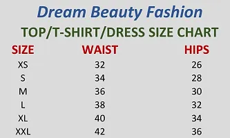 Dream Beauty Fashion Casual Solid Short Sleeves High-Neck Red Crop Top (15 Inches Approx)-thumb2