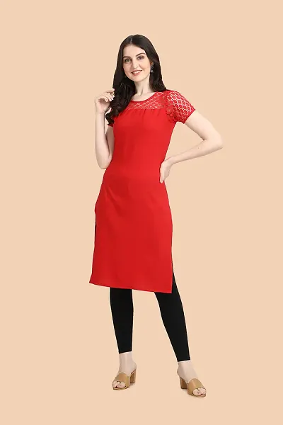 Trendy Crepe Kurti For Women