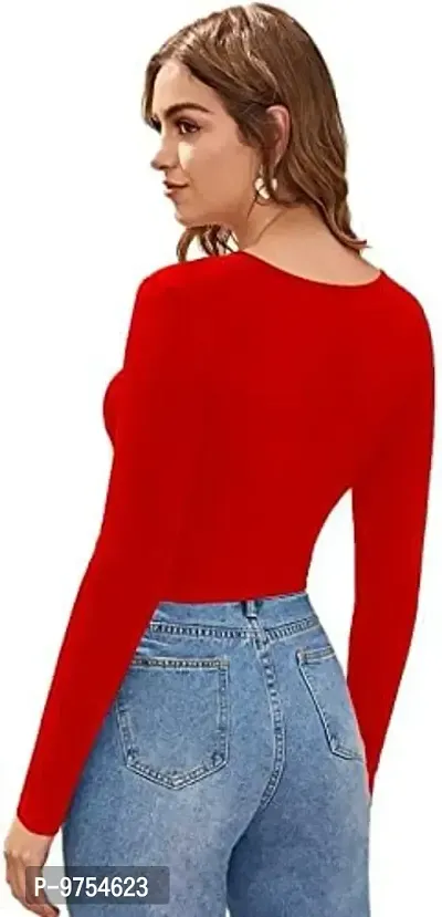 Dream Beauty Fashion Polyester Blend Full Sleeves Crop Top (15 Inches)-thumb5