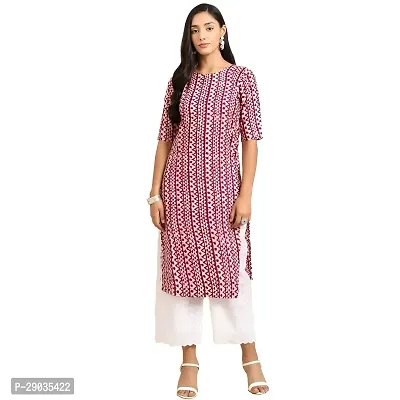 Stylish Maroon Crepe Stitched Kurta For Women