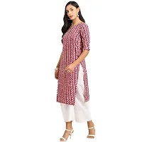 Stylish Maroon Crepe Stitched Kurta For Women-thumb1