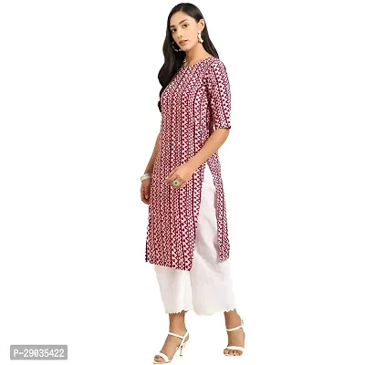 Stylish Maroon Crepe Stitched Kurta For Women-thumb2