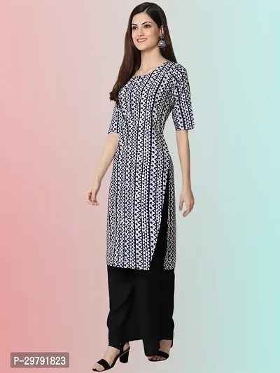 Stylish Black Crepe Stitched Kurta For Women-thumb3