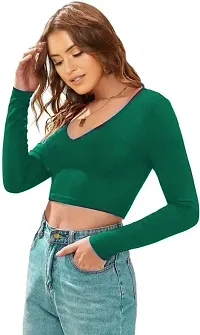 Women's Full Sleeve Round High Neck Top-thumb3