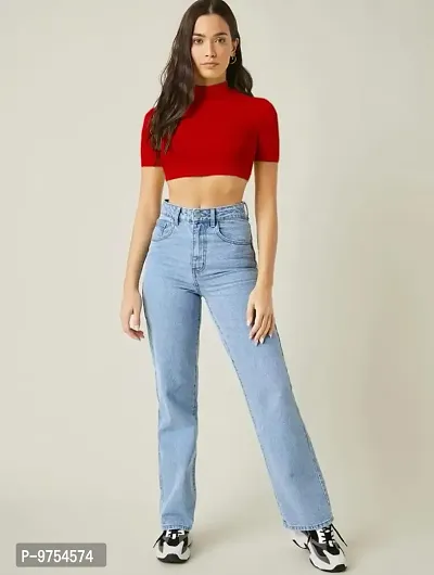 Dream Beauty Fashion Polyester Blend Crop Top (15 Inches)-thumb3