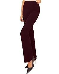 Dream Beauty Fashion Women's High Waist Bell Bottom Trouser, Elastic Flared Bootcut Pants, Stretchy Parallel Leg for Casual Office Work wear-thumb1