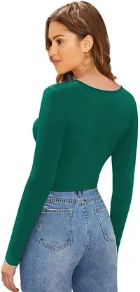 Women's Full Sleeve Round High Neck Top-thumb4