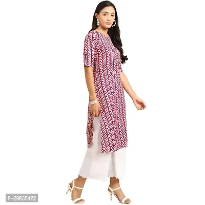 Stylish Maroon Crepe Stitched Kurta For Women-thumb3