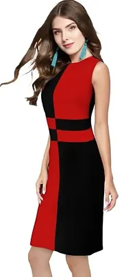 Dream Beauty Fashion Hosiery Sleeveless Red Checkered Short Dress (35-thumb1