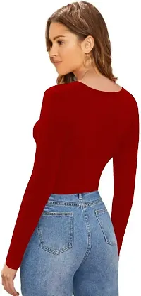 Stylish Solid Crop Top for Women-thumb3