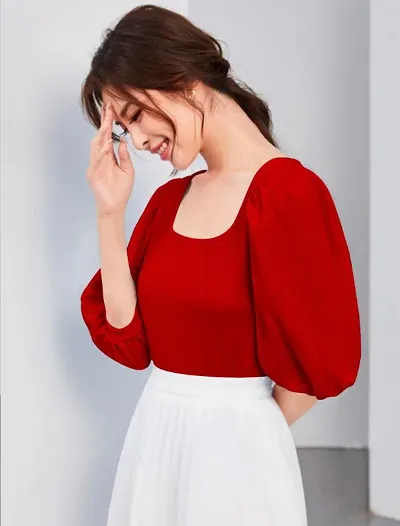 Stylish Solid Top for Women