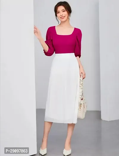 Stylish Polyester Solid Top for Women-thumb2