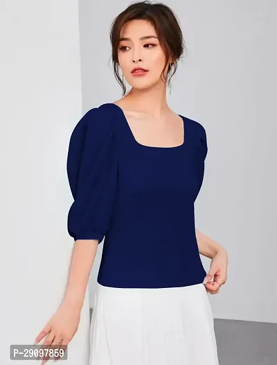 Stylish Polyester Solid Top for Women-thumb4