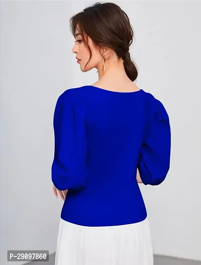 Stylish Polyester Solid Top for Women-thumb2