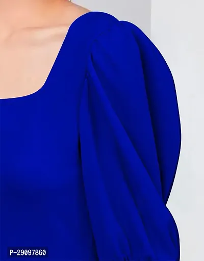 Stylish Polyester Solid Top for Women-thumb3