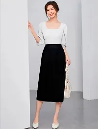 Classic Polyester Solid Top for Women-thumb2