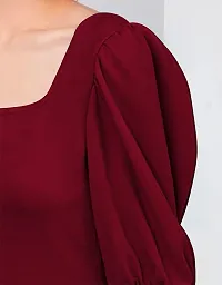 Classic Polyester Solid Top for Women-thumb2