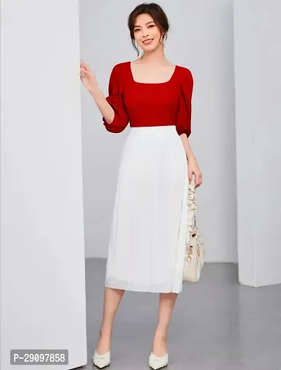 Stylish Polyester Solid Top for Women-thumb2