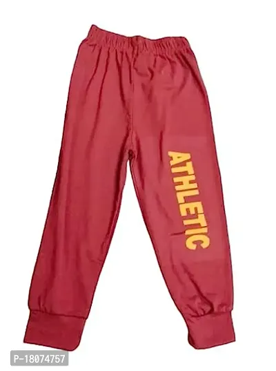 Comfortable Cotton Red Track Pant For Baby Boys