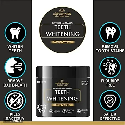 Teeth Whitening Powder - Enamel Safe Teeth Whitener - Suitable for Sensitive teeth - 100g-thumb5