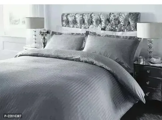 Beautiful Glace Cotton Double  Bedsheet with 2 Pillowcovers