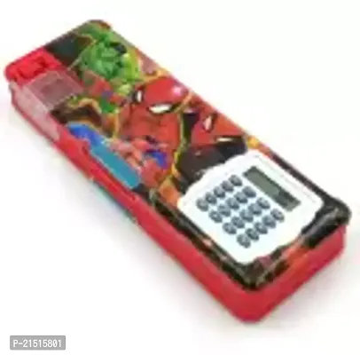 SPIDERMAN CALCULATOR GEOMETRY FOR KIDS IN RED COLOR