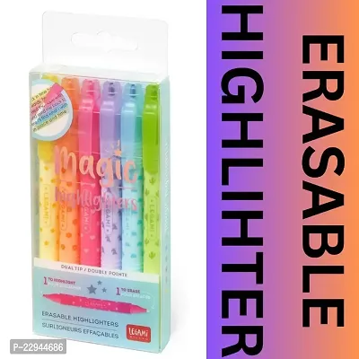 New beautiful eraseable highlighters pack of 6 for kids buy it now-thumb0