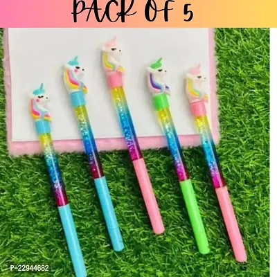 NEW PACK OF 5 UNICORN WATER PENS FOR KIDS