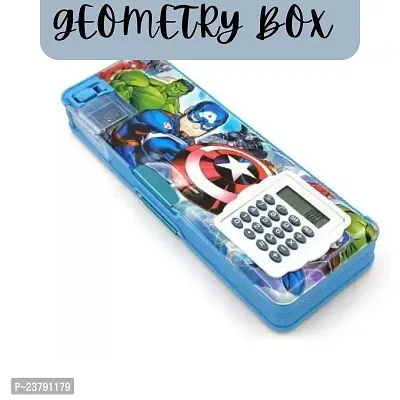 NEW AVENGERS CALCULATOR PENCIL BOX WITH BEAUTIFUL FISH PEN AND BEAUTIFUL PENS AND HIGHLIGHTER-thumb4