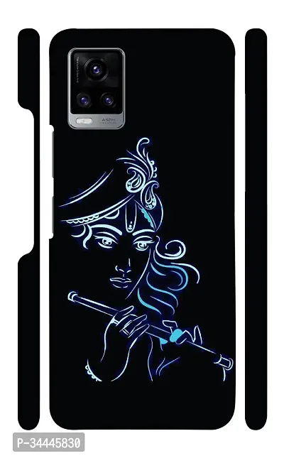 STARSTOKS Premium  Lord Krishna Neon Outline  Printed Mobile Back Cover for Vivo V20  Beautiful Designer Case Cover for Your Smartphone