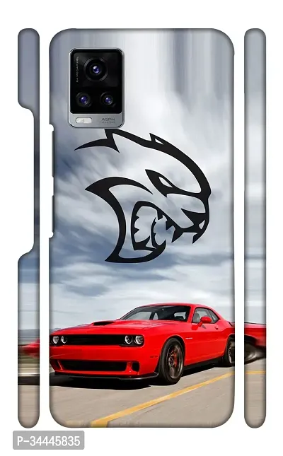 STARSTOKS Premium  Red Car  Printed Mobile Back Cover for Vivo V20  Beautiful Designer Case Cover for Your Smartphone