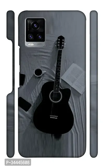 STARSTOKS Premium  Black guitar  Printed Mobile Back Cover for Vivo V20  Beautiful Designer Case Cover for Your Smartphone